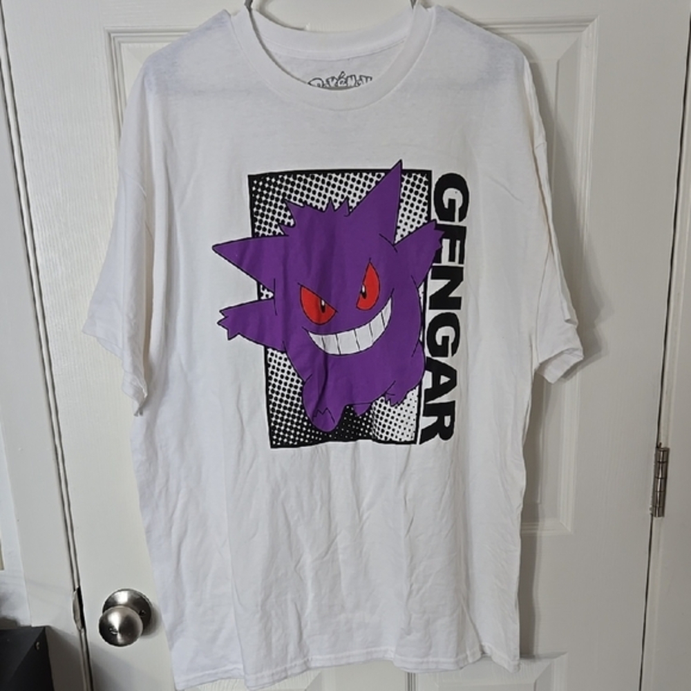 Gengar Graphic Tee - White and Purple